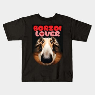 Borzoi Lover. I love borzois. Kids T-Shirt